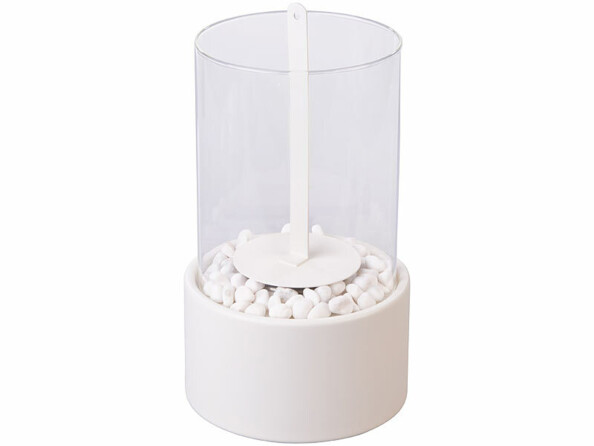 cheminée décorative au bioéthanol cylindrique