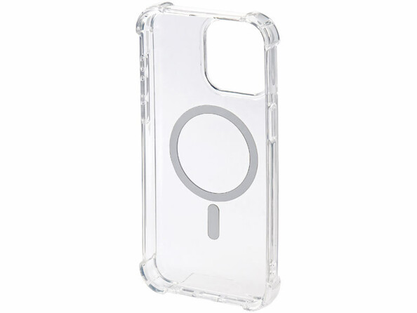 Coque transparente compatible MagSafe pour iPhone 15 Pro max