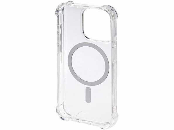 Coque transparente compatible MagSafe pour iPhone 15 Pro