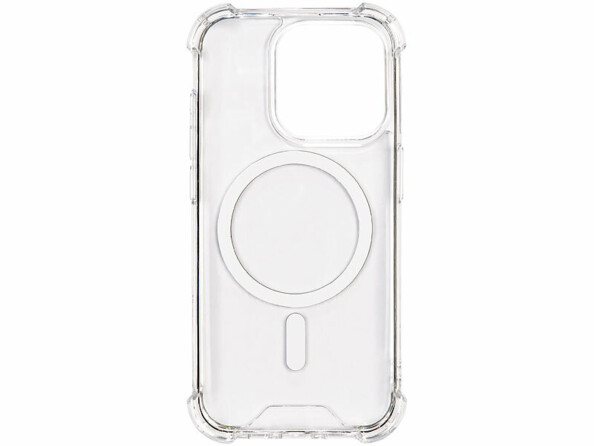 Coque transparente compatible MagSafe pour iPhone 15 Pro