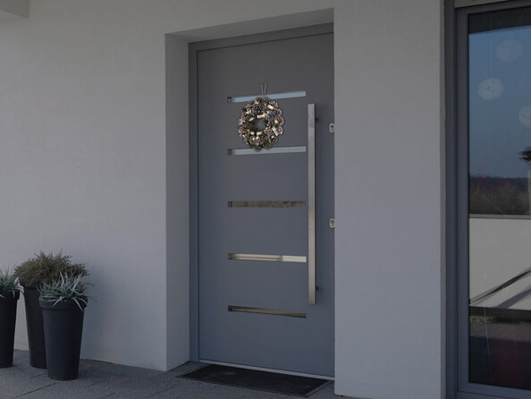 Couronne de Noël lumineuse - Ø 30 cm - Reflets verts