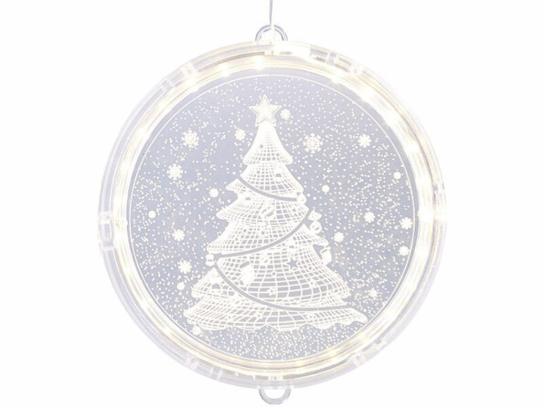 Décoration lumineuse LED pour fenêtre Sapin de Noël