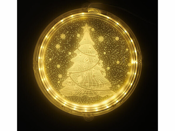 Décoration lumineuse LED pour fenêtre Sapin de Noël