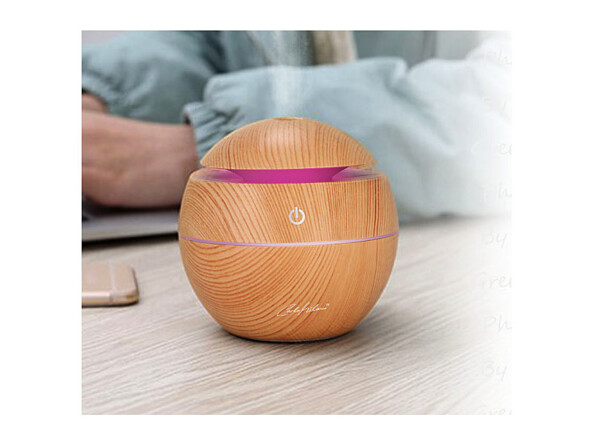 Diffuseur de parfum et humidificateur d'air 130 ml avec LED à couleur changeante