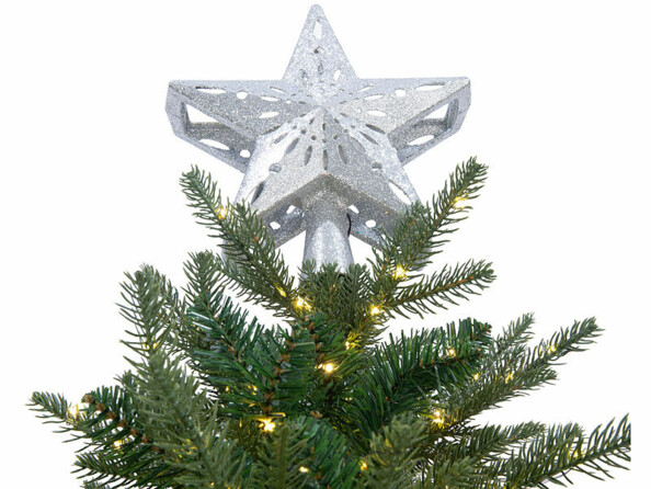Étoile pour sapin de Noël avec projecteur LED