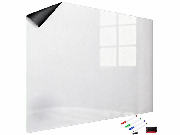 Film tableau blanc magnétique adhésif - 150 x 100 cm