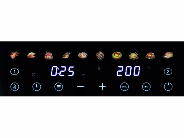 écran de friteuse sans huile 2 tiroirs