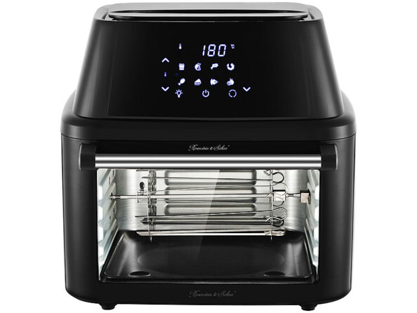 Friteuse numérique XXXL à air chaud & four chaleur tournante avec accessoires
