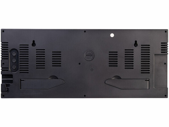 Horloge murale radio-pilotée avec LED rouges