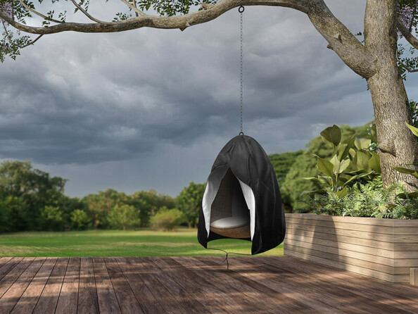 Housse pour fauteuil suspendu d'extérieur 115 x 190 cm