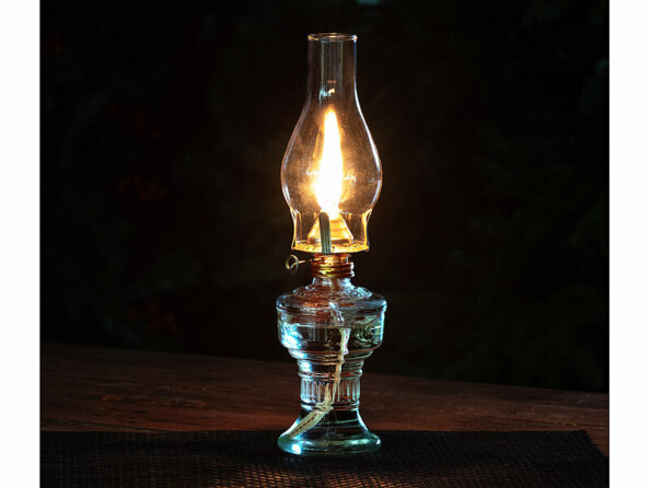 Lampe-tempête rétro à pétrole 32 cm