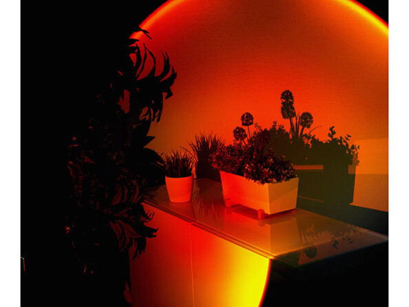 Lampe à projection LED "coucher de soleil" 180°