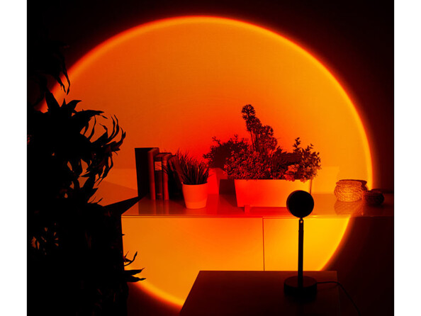 Lampe à projection LED "coucher de soleil" 180°