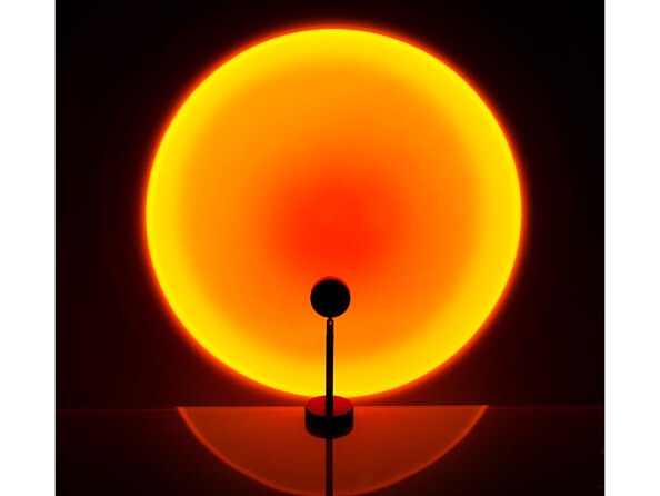 Lampe à projection LED "coucher de soleil" 180°