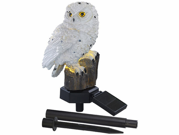 Lampe chouette solaire avec ses accessoires