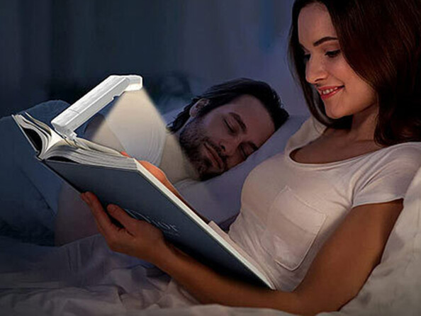 Lampe de lecture LED rechargeable avec clip