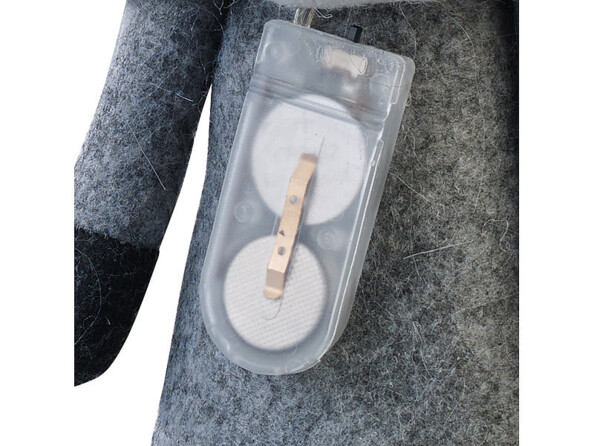 Lutin de Noël décoratif avec nez lumineux