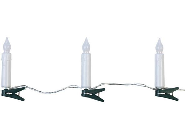 guirlande LED à piles avec 10 bougies