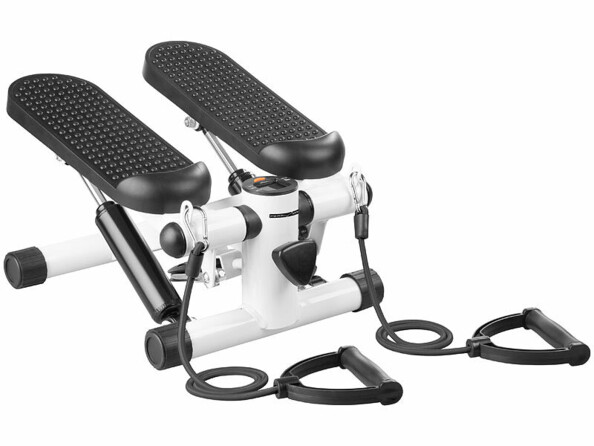 stepper fitness avec poignées élastiques