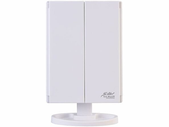 Miroir grossissant lumineux à 3 faces