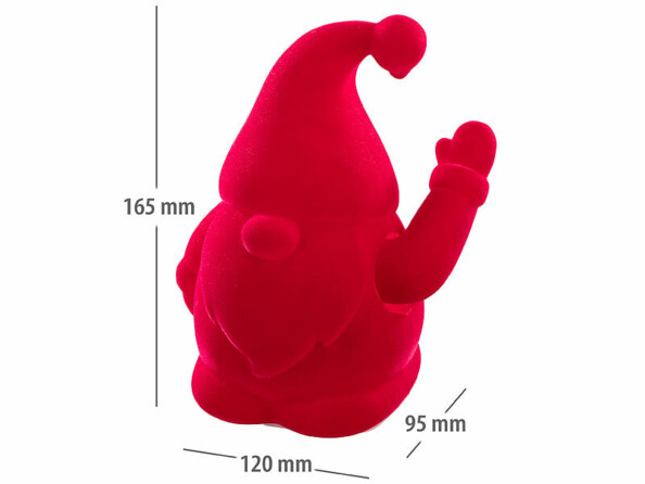 Nain de jardin bras animé à pile rouge