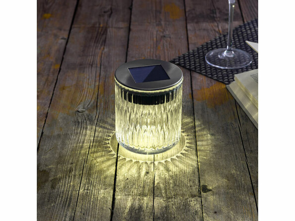 Mise en situation du Photophore solaire à LED de la marque Lunartec