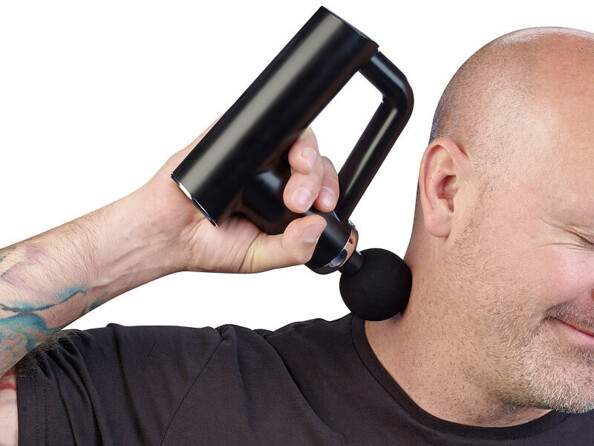 Appareil de massage rechargeable avec 4 embouts et 6 niveaux