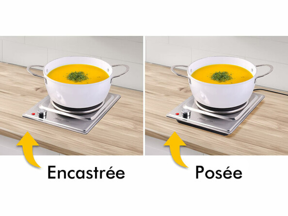 Plaque de cuisson électrique encastrable ou à poser