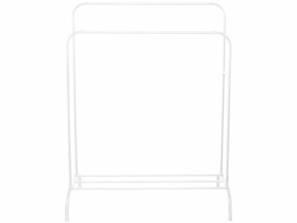 Portant vêtements double coloris blanc