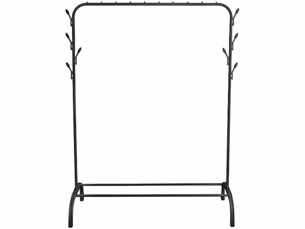 Portant à vêtements simple avec 8 crochets coloris noir