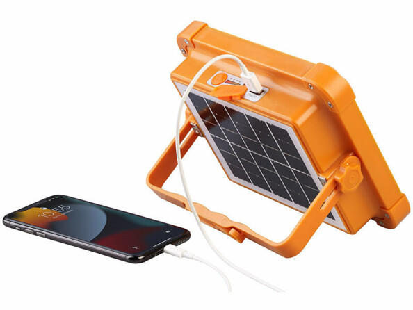 lampe de chantier rechargeable solaire batterie de secours