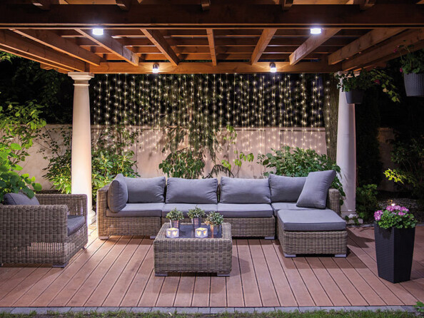 Rideau lumineux télécommandé 3x3 m avec 300 LED