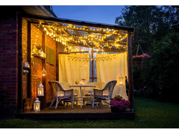 Rideau lumineux télécommandé 3x3 m avec 300 LED