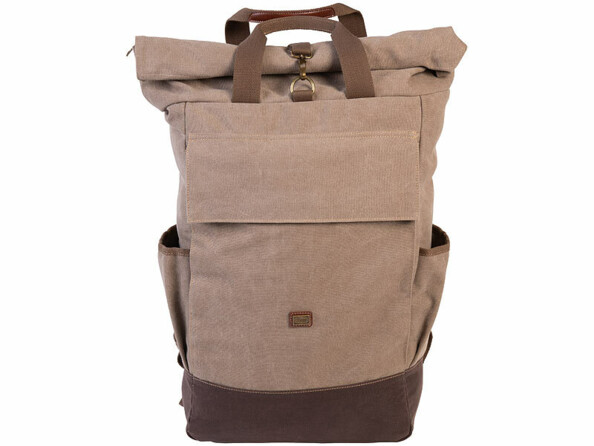 Sac à dos en toile rolltop 40 L avec compartiment pour ordinateur