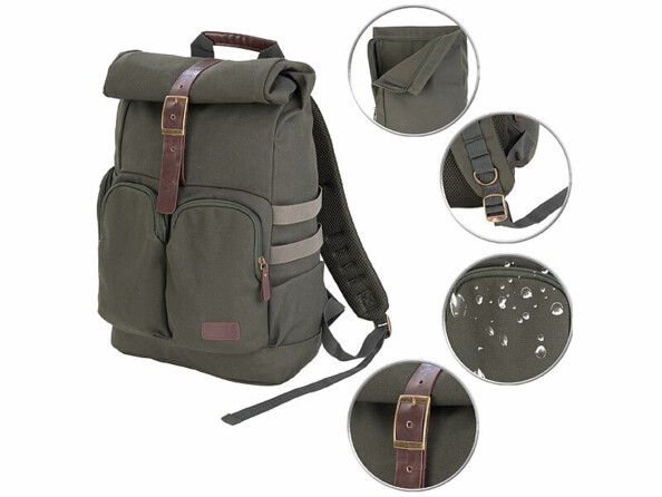 Sac à dos rolltop enroulable 18 L pour PC