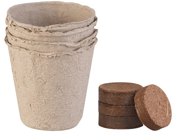 Set de culture d'aromates avec 4 aromates et accessoires