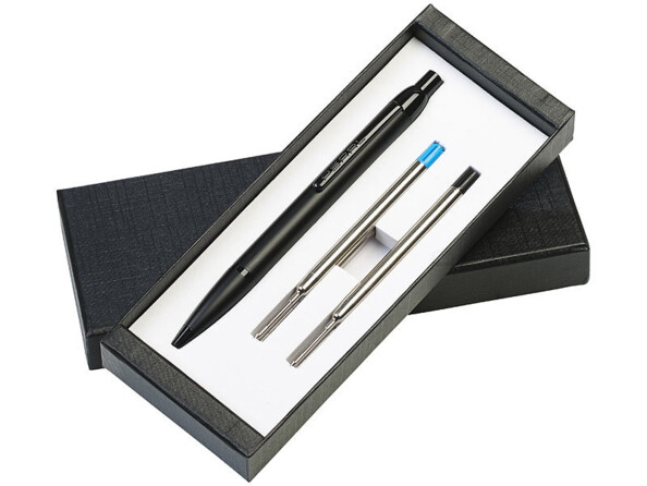 Stylo-bille à poussoir avec 4 mines