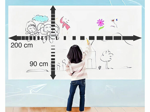 Film tableau blanc adhésif 90 x 200 cm pour feutres