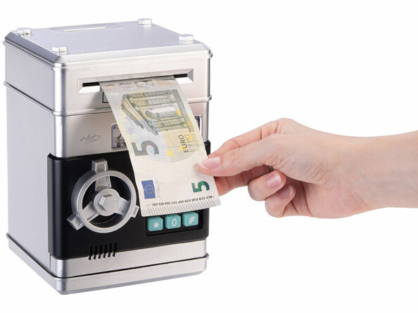 Tirelire électronique design coffre fort