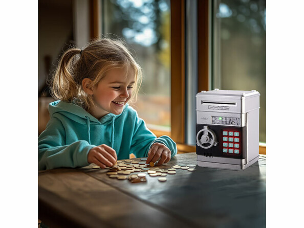 Tirelire électronique design coffre fort