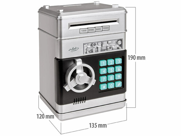 Tirelire électronique design coffre fort