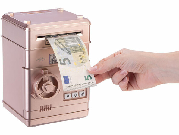 Tirelire électronique design coffre fort