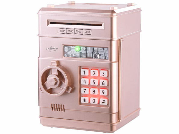 Tirelire à code numérique design coffre fort