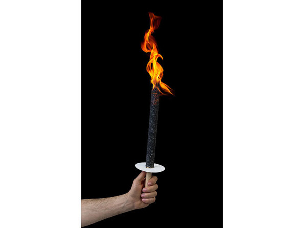 10 torches en cire avec protège-mains combustion jusqu'à 45 min