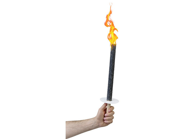 10 torches en cire avec protège-mains combustion jusqu'à 45 min