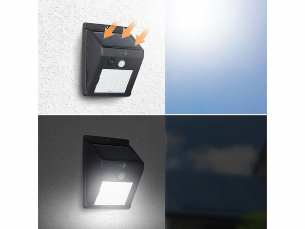 balise murale led solaire PIR