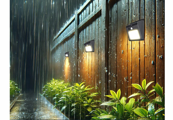 appliques murales solaires LED 100 lm étanches PIR