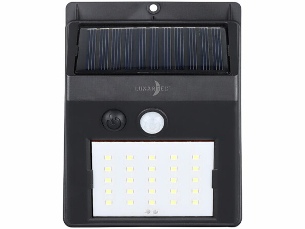 éclairage mural solaire étanche d'extérieur détecteur de mouvements