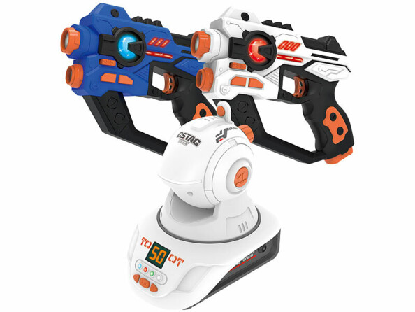 2 pistolets laser avec projecteur