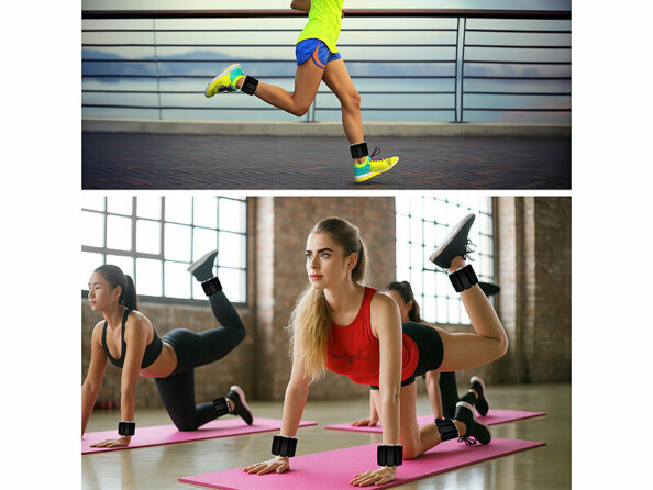 2 poids pour poignets et chevilles 0,5 kg - coloris noir